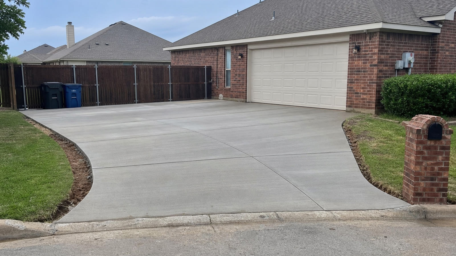 DFW jobsite detail from dfw driveway extensions finished result photo