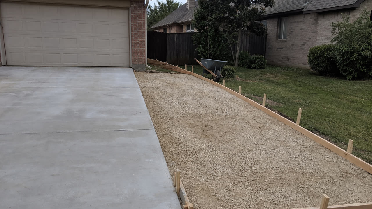 Dfw Driveway Widening Base Prep near DFW